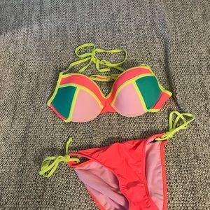 New Neon Padded Push Up Bikini XL/M *2/$10*